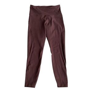 Old Navy Active Elevate Leggings, No Pockets,Burgundy/Brown Size S/M.